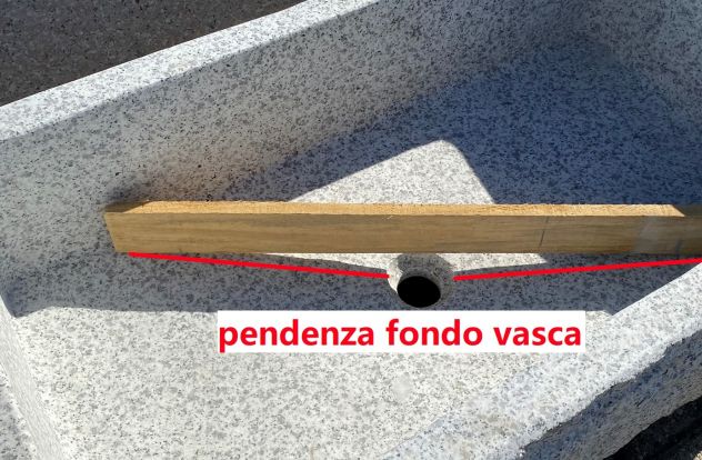 Lavello lavandino in pietra granito 80cm - Foto 4