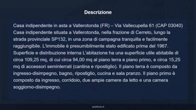 Immobile in asta di 109 m² in vendita a Vallerotonda - Foto 13