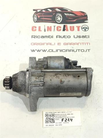 MOTORINO D' AVVIAMENTO SKODA Octavia S.Wagon 5° Serie (5E5) 0AM911023N 0001179516 CPW bifuel/metano 1395 (1620) - Foto 2