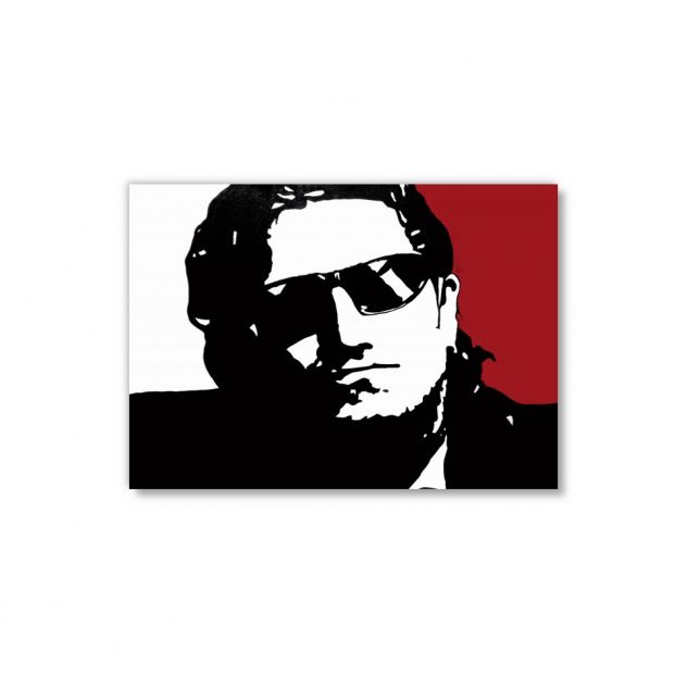 Bono Vox degli U2 dipinto a mano moderno Pop Art - Foto 2