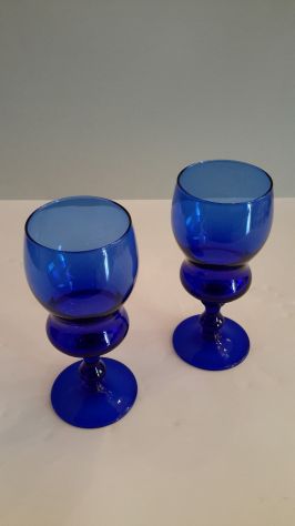 Bicchieri in vetro/cristallo BLU COBALTO - Foto 4