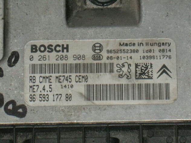 0261208908 ECU CITROEN PEUGEOT 1.6 0261208908 9659317780, ME7.4.5 - Foto 4