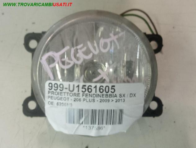 PROIETTORE FENDINEBBIA SX / DX 999-U1561605 Parti elettriche Fanaleria Fendinebbia Fendinebbia dx. CITROEN - DS3 3 PORTE - 2009 2016, PEUGEOT - 20