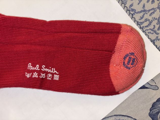 CALZE NUOVE DA UOMO IN COTONE FIRMATE ORIGINALI PAUL SMITH,MADE IN ITALY - Foto 6