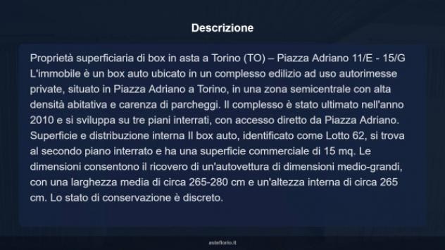 Immobile in asta di 15 m² in vendita a Torino - Foto 3