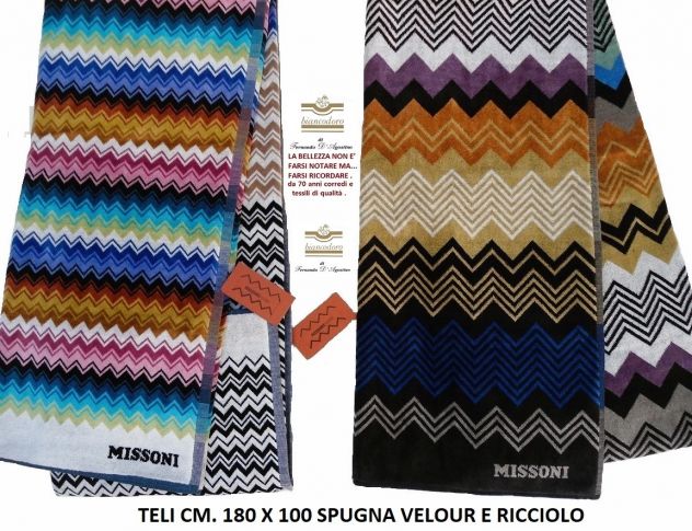 TELI MARE MISSONI 3 modelli cm. 180 x 100 - Foto 8