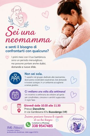 NEOMAMMA percorso, ascolto, consigli Tel:3426429628