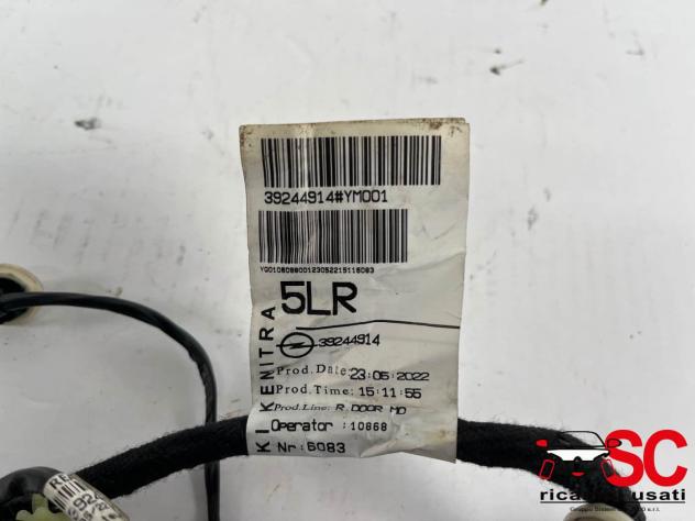 Cablaggio Impianto Porta Post Sx Opel Crossland X 39244914 YQ01060980 - 42588 - Foto 2
