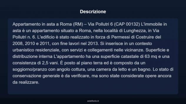 Immobile in asta di 63 m², box auto in vendita a Roma - Foto 3
