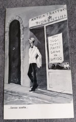 Lotto di 10 cartoline umoristiche "Alluvione di Firenze 1966". - Foto 2