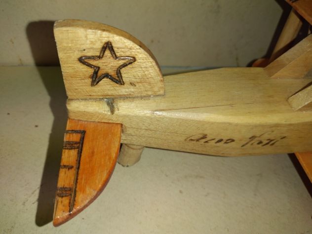 AEREO IL LEGNO PROVENIENZA DA CUBA . VINTAGE ANNI 80 - Foto 3
