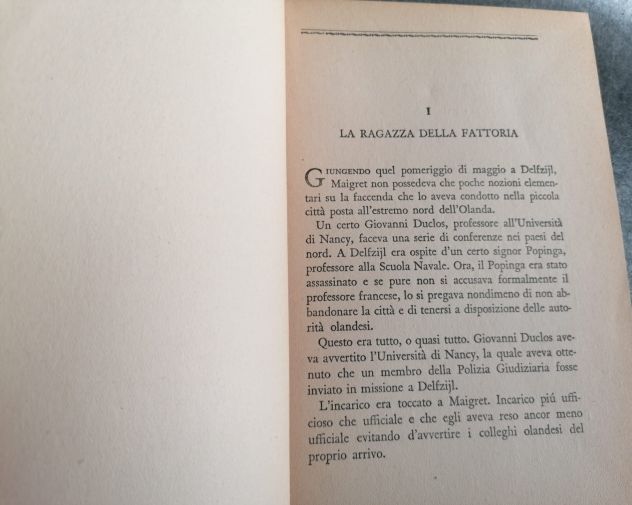 UN DELITTO IN OLANDA, GEORGES SIMENON , 1^ Ed. A. Mondadori 1933. - Foto 8
