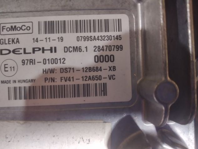 Centralina motore Delphi, Ford Kuga 2.0D, DCM6.1, 28470799, DS7112B684XB, DS71-1 - Foto 5