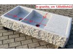 lavello lavandino in pietra granito 120 cm