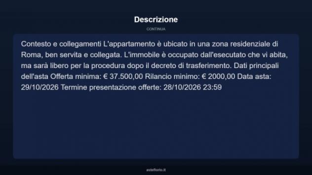 Immobile in asta di 57 m² in vendita a Roma - Foto 4