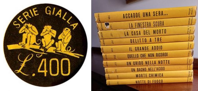 Collana SERIE GIALLA GARZANTI, N. 10 volumi.