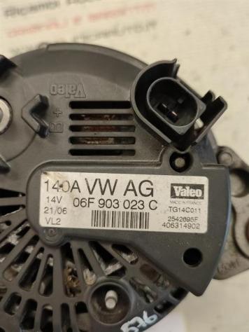ALTERNATORE SEAT Leon 2° Serie 06F903023C TG14C011 BMN diesel 1968 (0509) - Foto 3