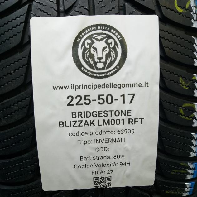 2 GOMME 225 50 17 BRIDGESTONE A63909 - Foto 2
