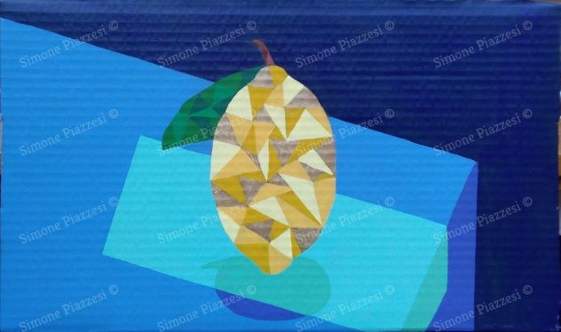 Quadro di Simone Piazzesi - Limone fluttuante (2021)