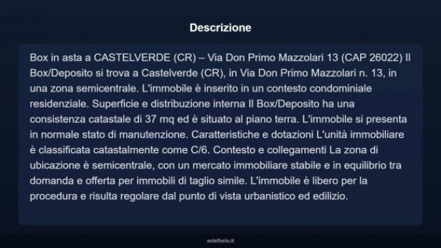 Immobile in asta di 37 m² in vendita a Castelverde - Foto 9