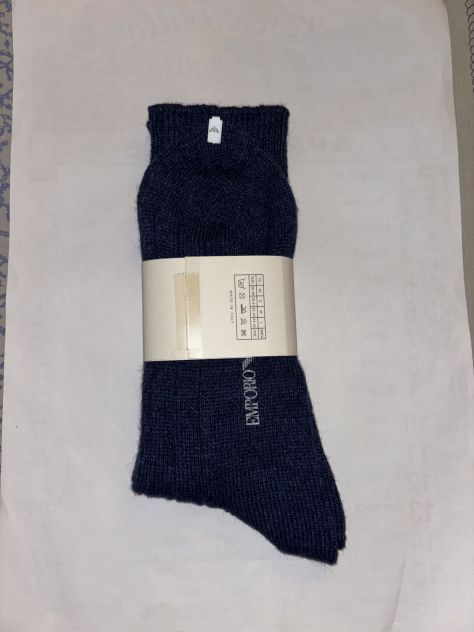 CALZE NUOVE IN LANA DA UOMO FIRMATE ORIGINALI EMPORIO ARMANI,MADE IN ITALY - Foto 9
