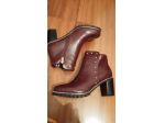 STIVALETTI ANKLE BOOTS BORDEAUX CON BORCHIE