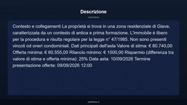 Immobile in asta di 201 m² in vendita a Giave - Foto 15