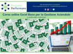 Corso online di Excel base per la Gestione Aziendale