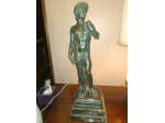 Statua ottocentesca bronzo David di Michelangelo