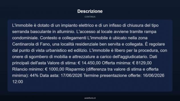 Immobile in asta di 17 m² in vendita a Fano - Foto 6
