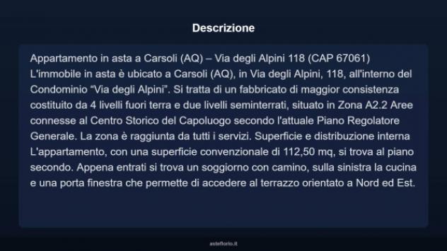 Immobile in asta di 112 m² in vendita a Carsoli - Foto 4