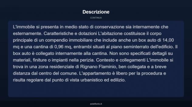 Immobile in asta di 46 m², box auto in vendita a Rignano Flaminio - Foto 5