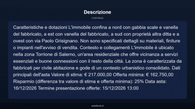 Immobile in asta di 86 m² in vendita a Salerno - Foto 6