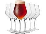 set 6 bicchieri Krosno tulipano da birra (degustazione)