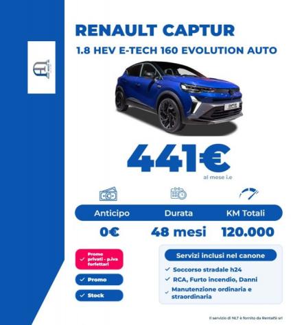 RENAULT Captur evolution full hybrid E-Tech 160 rif. 24205277