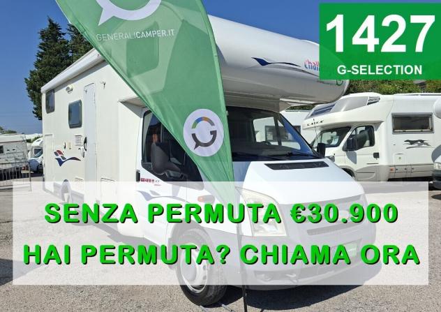 CAMPER CHALLENGER FORD MANSARDATO 6 POSTI DINETTE LETTO MATRIMONIALE FOTOVOLTAICO GEMELLATO POSTERIORE CAMPEGGIO USATI GENERALI 1427