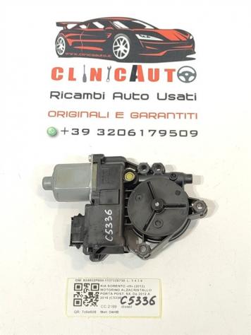 MOTORINO ALZAVETRO POSTERIORE SINISTRO KIA Sorento 3° Serie 824602P000 1137328730 D4HB (09)