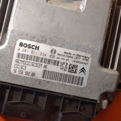 ECU CENTRALINA MOTORE PEUGEOT 307 1.6 DIESEL 9655698280 0281011234 - Foto 3