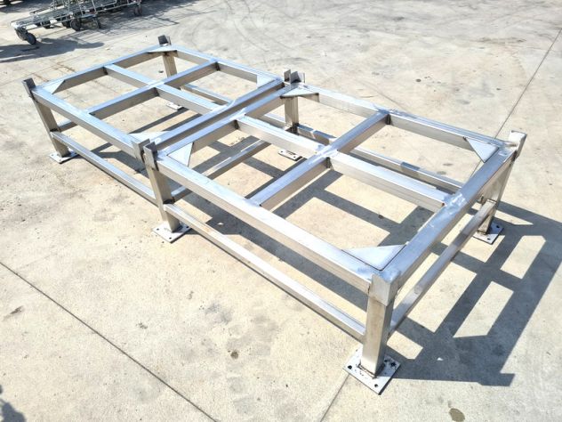 PORTA CISTERNE INOX DA 1000lt USATO