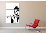 Quadro Pop Audrey Hepburn dipinto a mano - Spedizione gratis