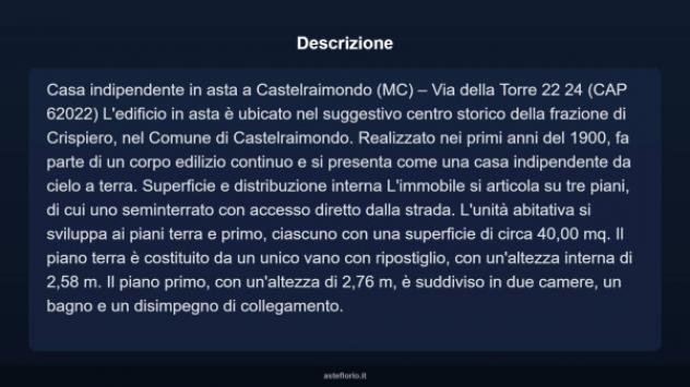 Immobile in asta di 76 m² in vendita a Castelraimondo - Foto 4