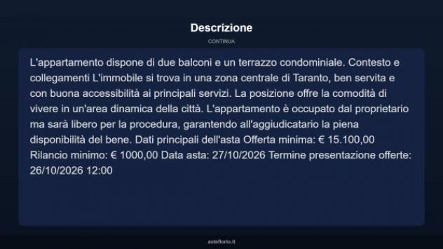 Immobile in asta di 76 m² in vendita a Taranto - Foto 12