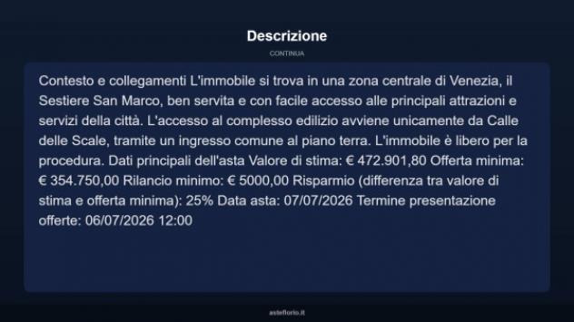 Immobile in asta di 80 m² in vendita a Venezia - Foto 13