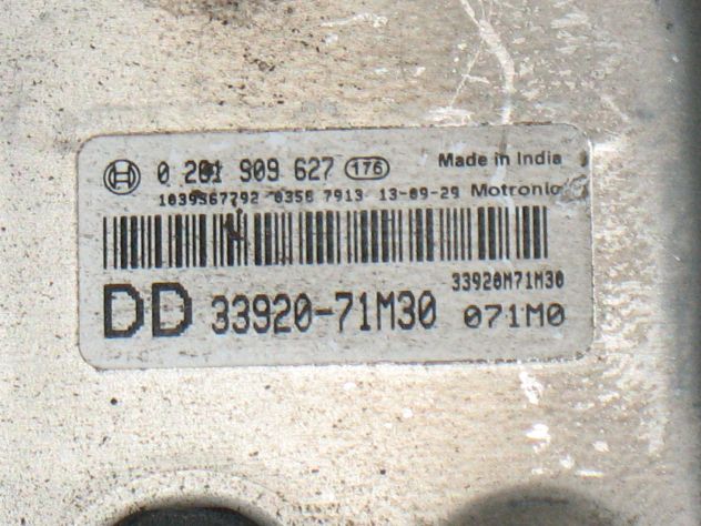 0261S09627 ECU SUZUKI 1.0 33920-71M30 0261S09627 ME17.9.6 3392071M30 - Foto 2