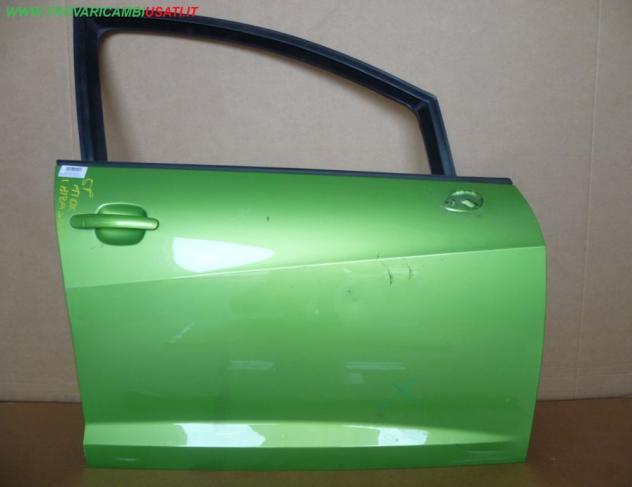 PORTA ANT.D. VERDE MET CON ALZACR. SEAT IBIZA (6J) 5p / SC 3p  Carrozzeria  Lamierati esterni  Porte  Porta ant. dx. SEAT - IBIZA - 01-05-2012 - 01-05
