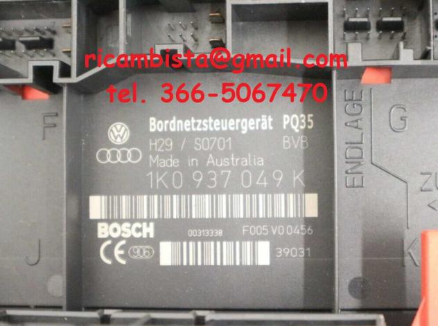 1K0937049K Volkswagen Touran 1.9 body computer - Foto 2