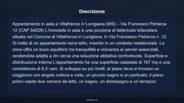Immobile in asta di 167 m² con più di 5 locali in vendita a Villafranca in Lunigiana - Foto 18