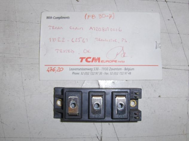 TCM FB15-7 / TCM FB20-7 / TCM FB30-7 Transistor PS codice 181E2-62561