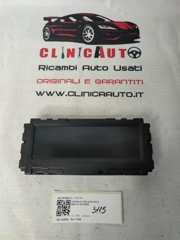 DISPLAY DIGITALE CHEVROLET Orlando 1° Serie 95192371G (1014)