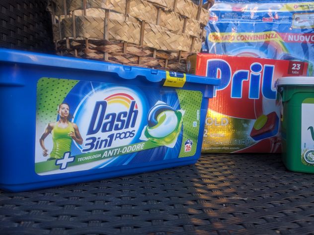 Cestino vimini con Pods lavatrice e Tabs lavastoviglie - Foto 3